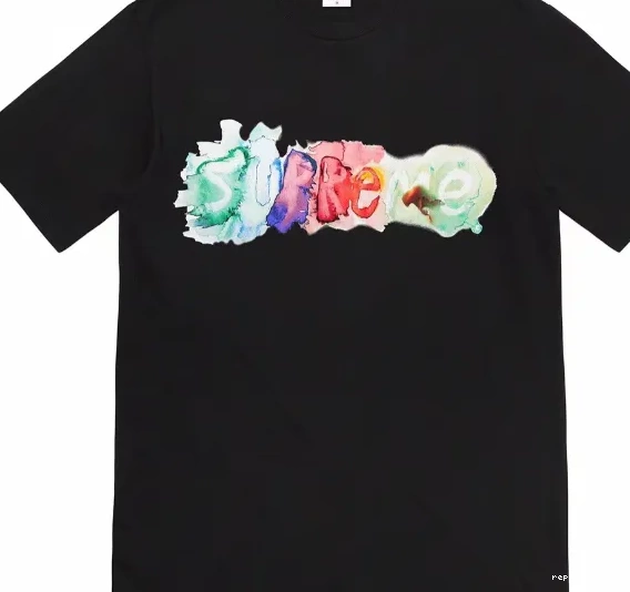 and XL 23SS M T-shirt Short sleeved WATERCOLOR Black Ink Color White Watercolor L Letter S TEE 0613